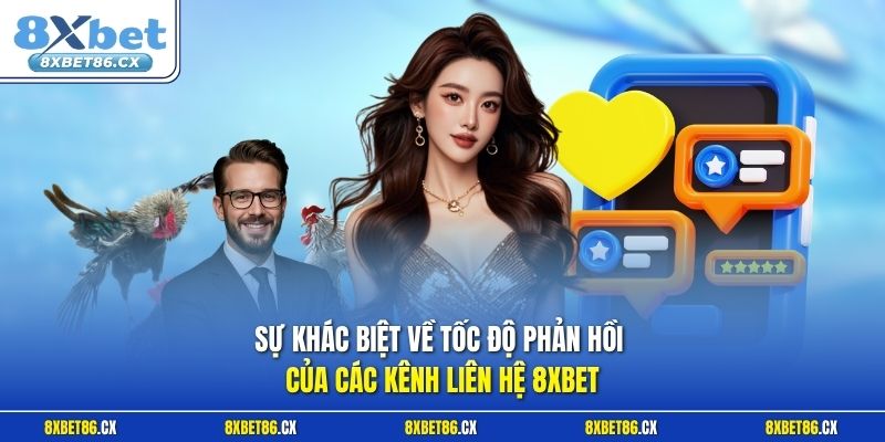 Sự khác biệt về tốc độ phản hồi của các kênh liên hệ 8xbet